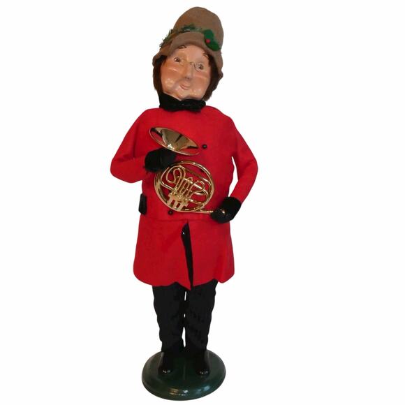 Byers' Choice Other - Byers' Choice Christmas Musical Waite Man with French Horn 13" Figurine